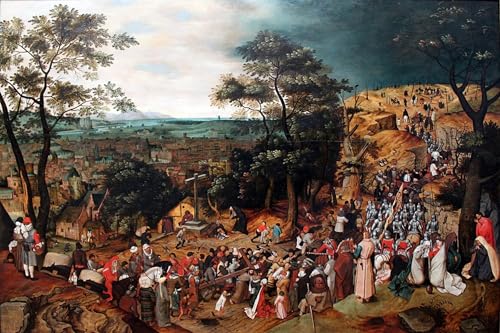 Affiche impression d'art sur toile de Pieter Brueghel le Jeune, décoration murale 60x90cm