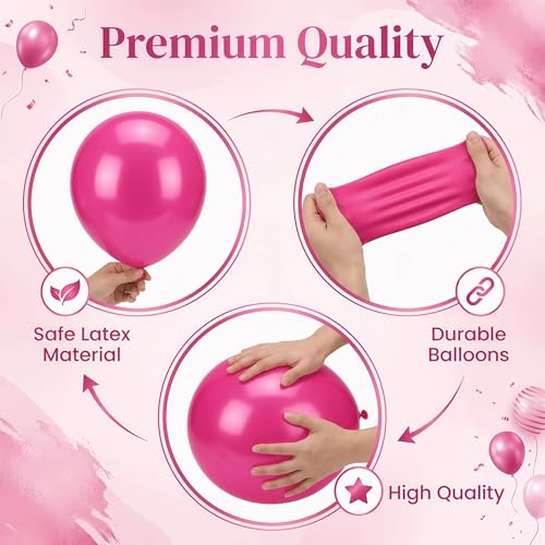 Image of Pink Balloon Column Kit Floor Set of 2-Balloon Tower Stand Sticks with Water Base&Pole,Balloon Pillar Backdrop For Baby Shower Graduation Retirement Engagement Tea Casino Party Decor