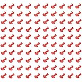 Movilideas - Box mit 100 Robben Scotch Lock Schnellverbindung, Kabelverbinder, rot