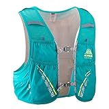 AONIJIE 5L Hombre Mujer Ligero Mochila de hidratación Superior Chaleco para Trail Running Ciclismo Marathoner Profesional (Verde menta -M/L)