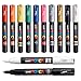 Produktbild Uni Posca pc-1 m Paint Pen Art Marker Stift  Professionelle 12 Pen Set  Extra Schwarz + Weiß