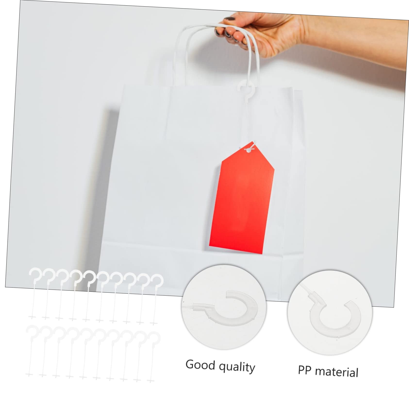 MUCKLILY Hanging Tag Seal Strings 5000 Pieces of Round Pin Easy to Use Tag Fastener Set