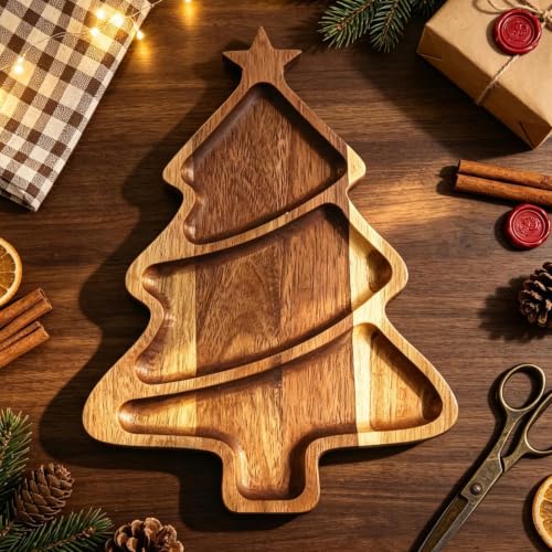 Generisch Christmas Serving Board, Snack Tray, Rustic Kitchen Decor – Bild 3