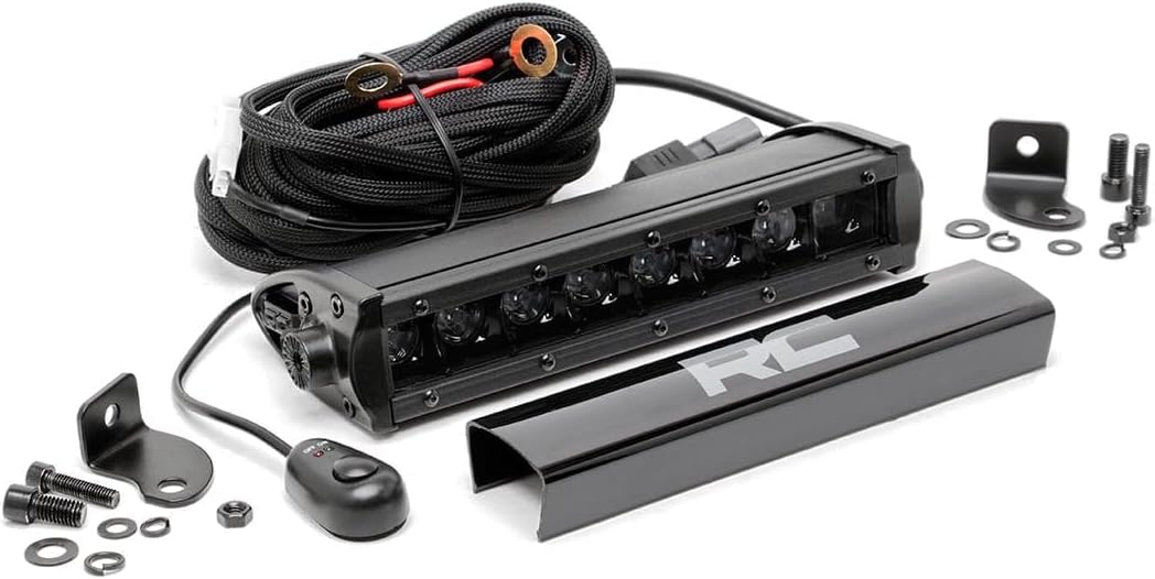 Rough Country 8" Black Series Single Row CREE LED Light Bar - 70718BL