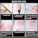 SUTOKAKA Polygel Nail Forms Kit with Nail File Buffers for Home Salon Supplies