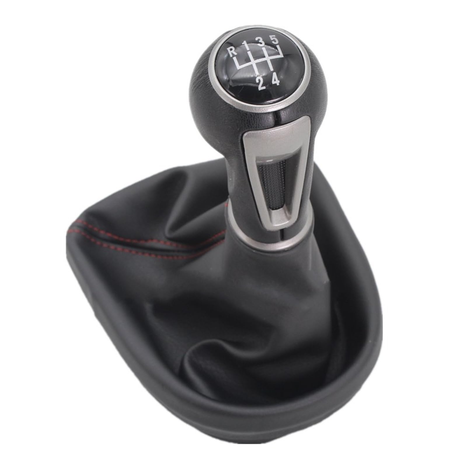 Newtown2700-parts Pommeau de levier de vitesse perforé soufflet cadre compatible avec Seat Leon 1M Toledo 6 vitesses 12 mm