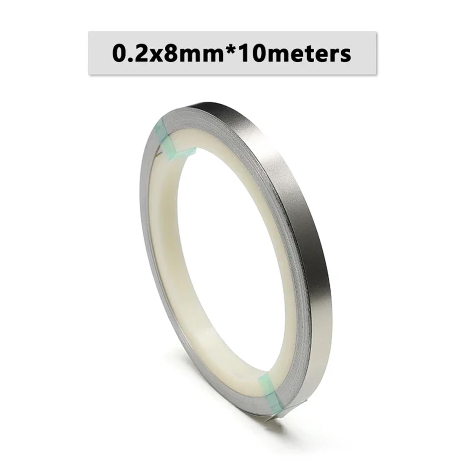 Nickelband Vernickelter Streifen 18650 Li-Ionen-Akku Nickelblech Plattenverbinder 0,1 mm 0,2 mm Stahlgürtel Punktschweißmaschine Batterieschweißgerät FüR Batterie SchweißEn(0.2x8mm x 10m)