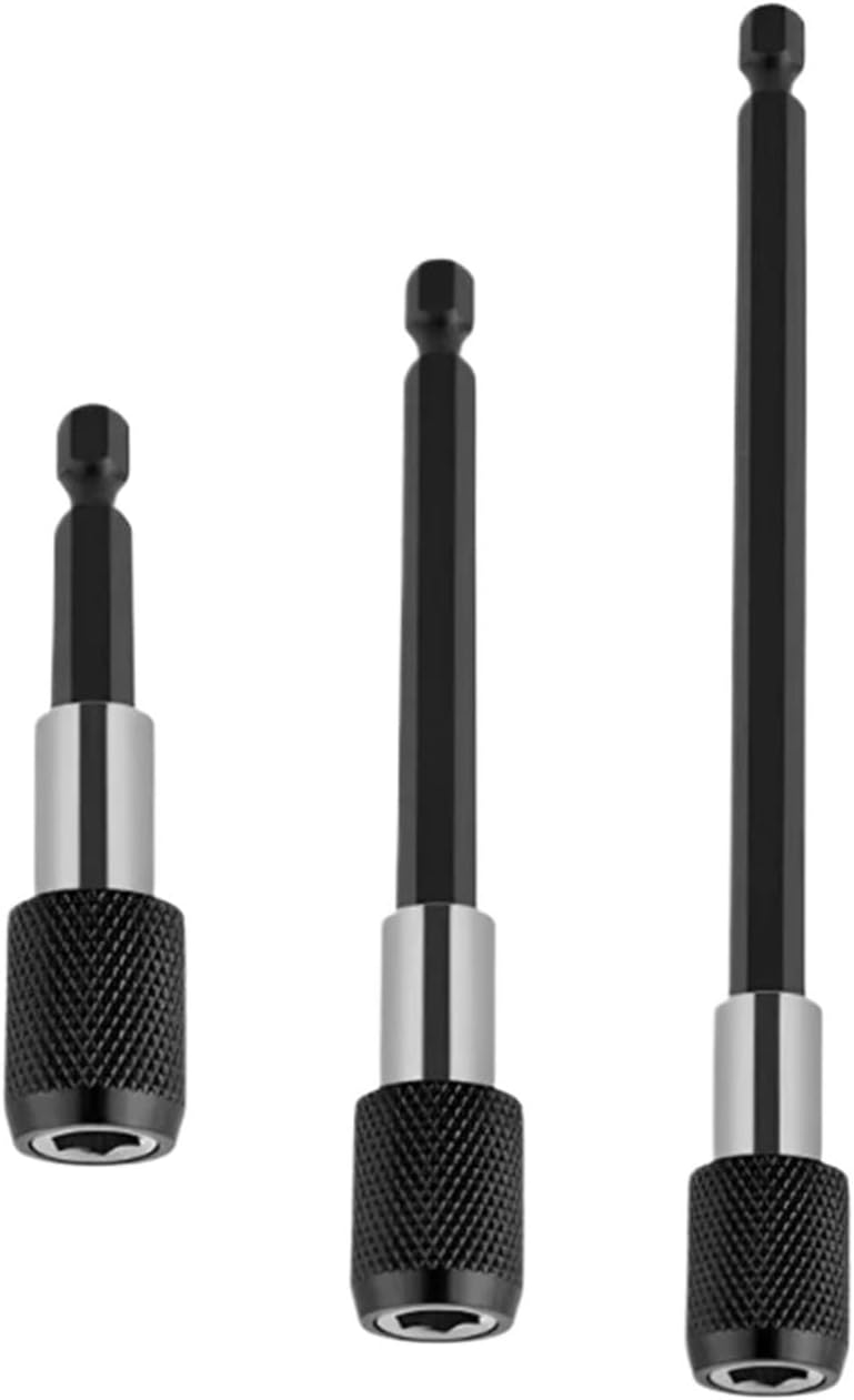 1/4 Inch Hex Shank Quick Release Electric Drill Magnetic Screwdriver Bit Adjustable Extension Holder Bar Shank Power Tool (Color : 60mm 100mm 150mm)