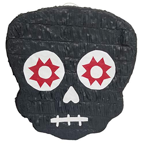 Traditional Day of the Dead Pinata | Sugar Skull “ Dia de Muertos “ Piñata | Mexican Calavera Decoration | Halloween Catrina Party Celebration | Cinco de Mayo Fiesta Supplies | Assorted Color - Thumbnail 5
