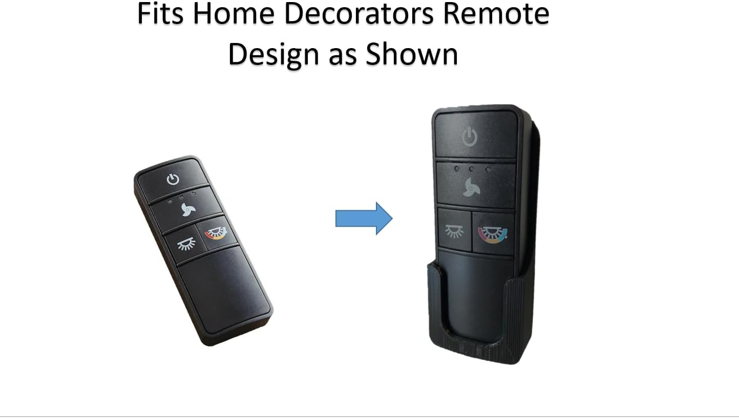 Fan Remote Holder Wall Mount for Home Decorators or Hampton Bay Ceiling Fan Remote - Amelia Ashby Park Blakeridge Camrose Chasewood Chelton Dinton Harrington Hayden Lake Sedgewood
