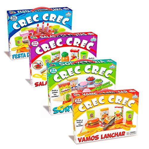 Coleção Crec Crec Brinquedo Comidinha Big Star 4 Unidades