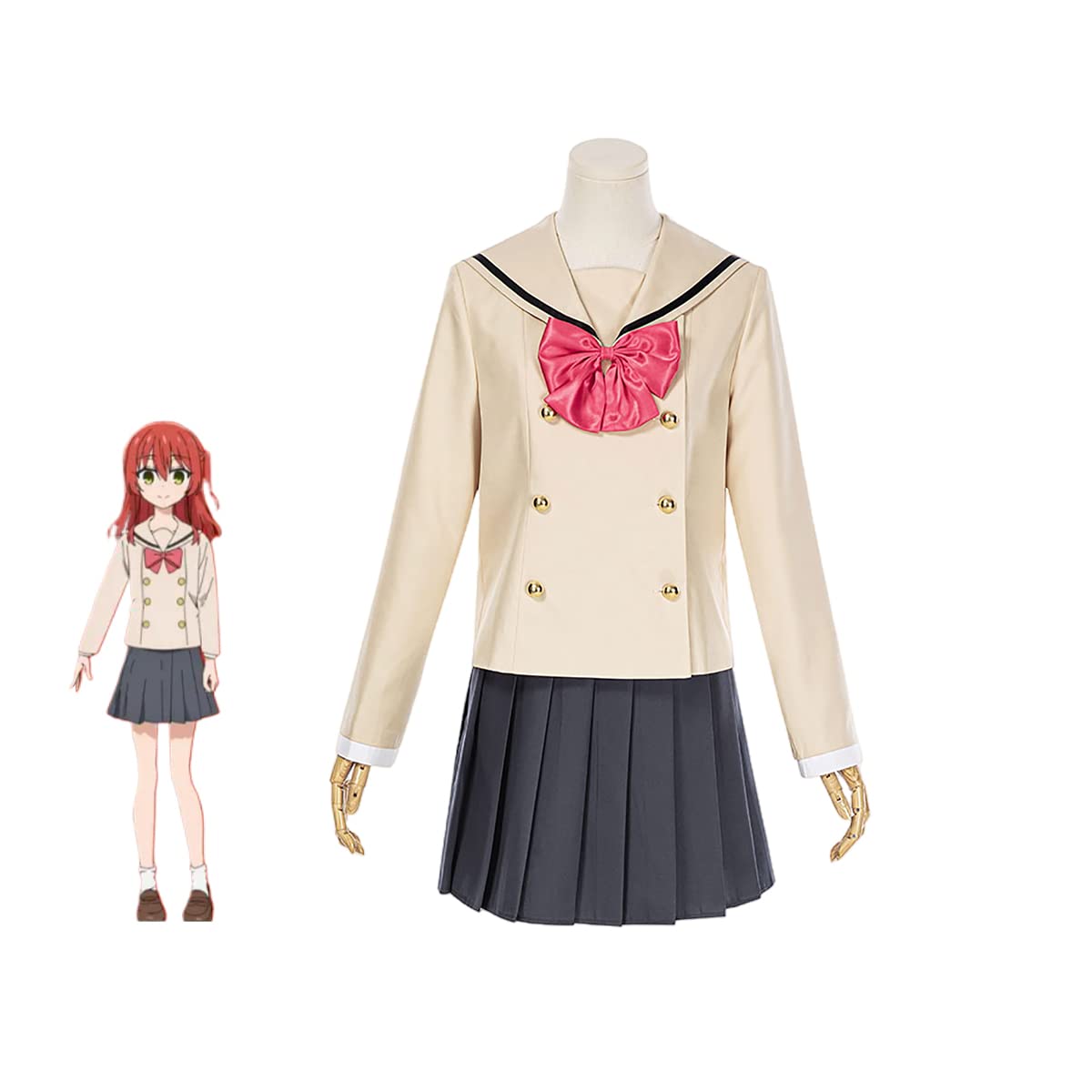 Amazon.co.jp: [HAOJEE]喜多郁代 きた いくよ コスプレ衣装 制服 Jk