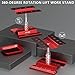 EPINON RC Car Stand RC Work Stand RC Car Repair Work Stand with RC Screwdriver Kit and 710 PCS RC Screws Kit and Screws Pallet for 1/8 1/10 1/12 1/16 1/18 RC Car Truck Crawler (Red)