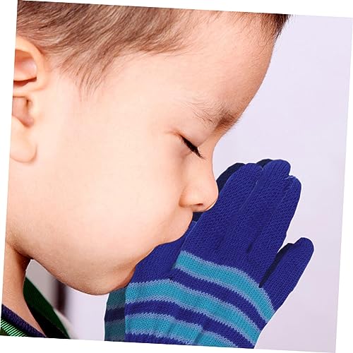 BESPORTBLE 6Pairs Winter Knitted Gloves Warm Full Finger Mittens for Boys Soft Comfortable Thermal Protection for Years Easy to Clean Durable Design3