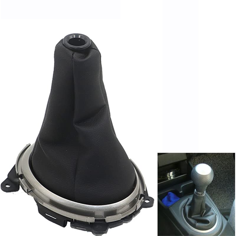 【Adatto per: pomello del cambio manuale in pelle per auto con telaio, per Honda F-it Ja-zz 2009 2010 2011 2012 2013 2014 2015.