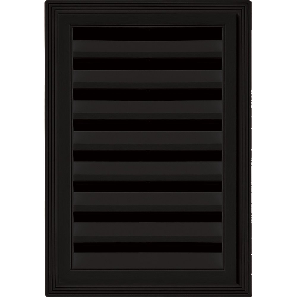 Builders Edge 120061218002 12" x 18" Rectangular Vent 002, Black
