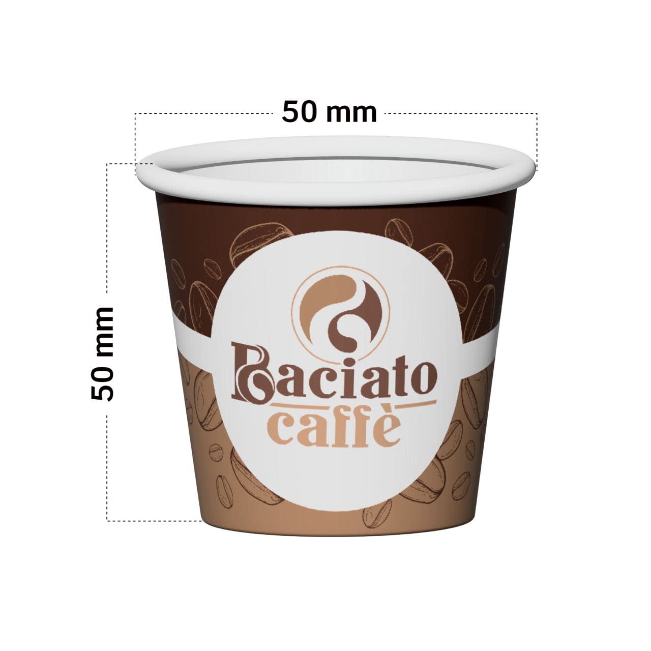DownupCUP, 1000 stuks papieren bekers voor koffie, 65 ml