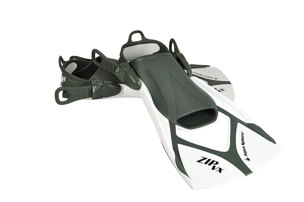 Aqua Sphere Micro HP Palmes Entraînement - Taille 38-39 - Noir/Bleu - Courtes Et Rigides