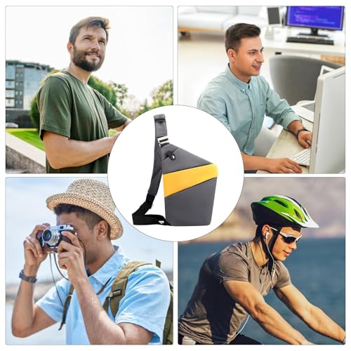 Bandolera ligera de hombre para actividades al aire libre con protección impermeable. 4