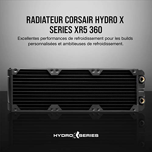 Radiateur 360mm Corsair Hydro X XR5 pour trois ventilateurs 120mm noir