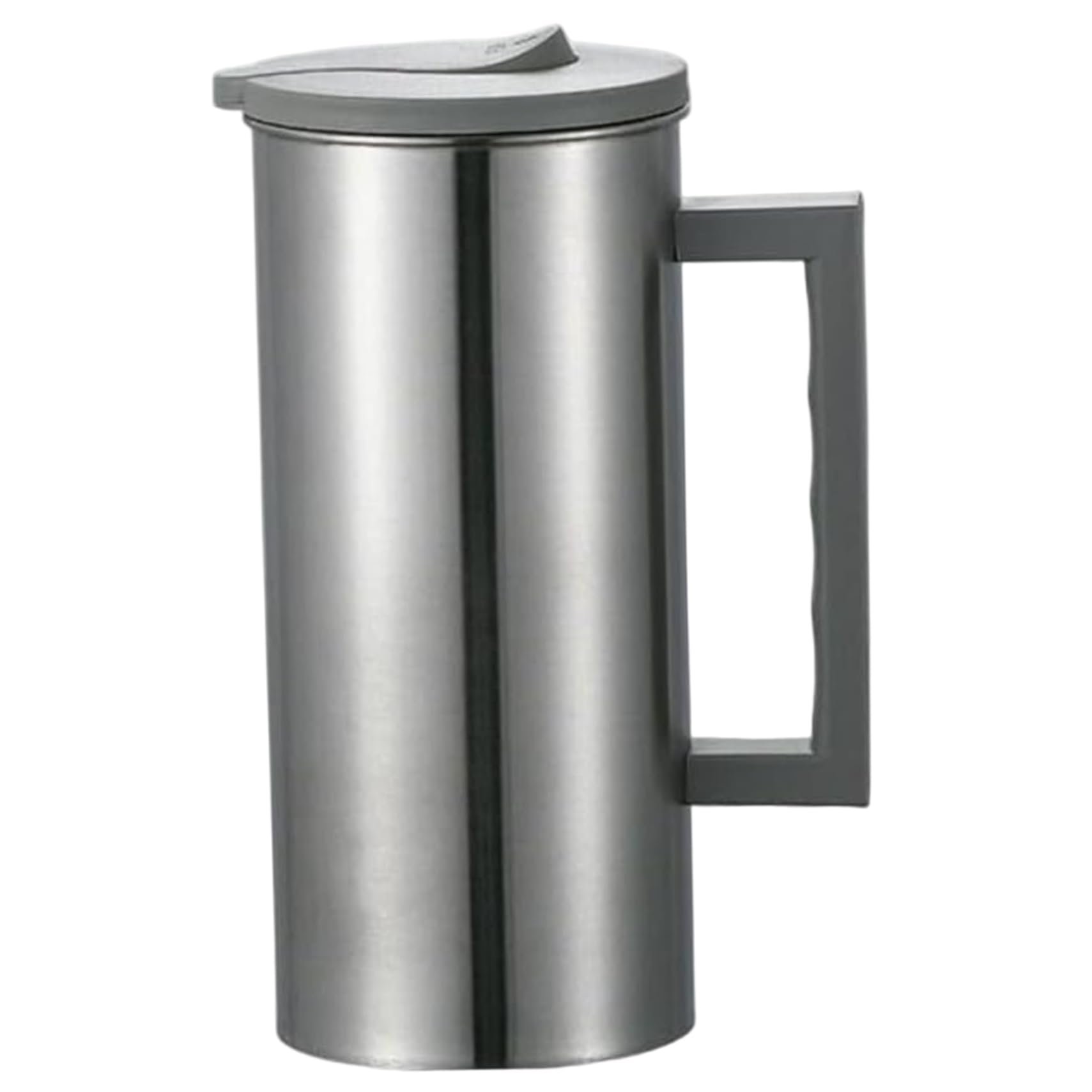 AZIDWERYQ Stainless Steel Pitcher with Lid, 1800ml Metal Jug with Handle Large Opening Insulated Water Pitcher for Coffee, Tea, Juice, Beverages