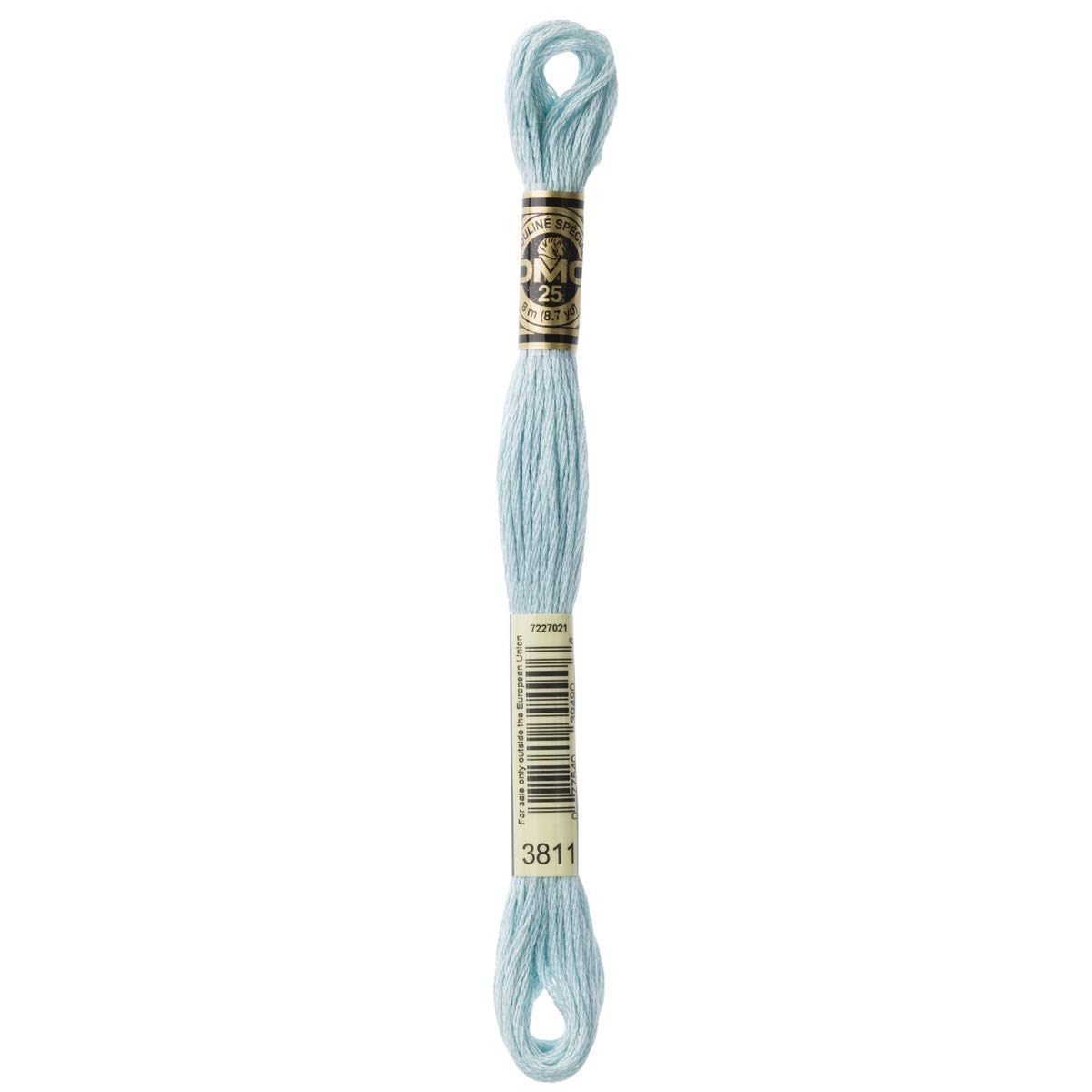 DMC Embroidery Floss Mouline Stranded Cotton Thread for Hand Embroidery and Sewing - Colour No: 3811-6 x 8m Skeins — image 1