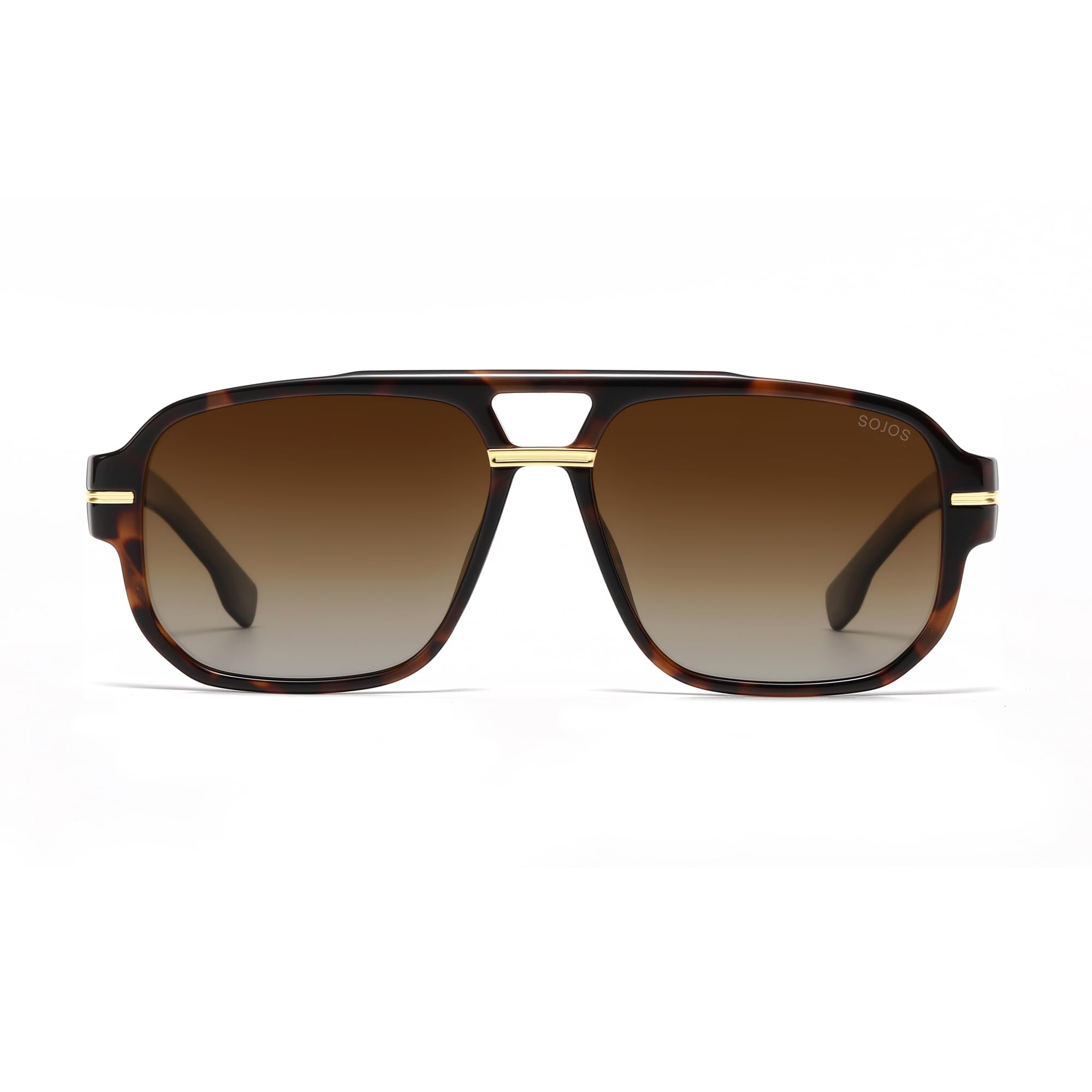 SOJOS Retro Square Aviator Sunglasses for Women Men 80s 90s Vintage Trendy Polarized Aviators SJ2692