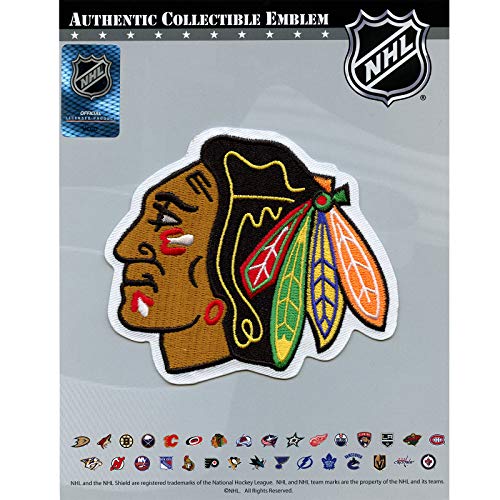 Chicago Primary Team Indian Head Logo Hockey Jersey Patch