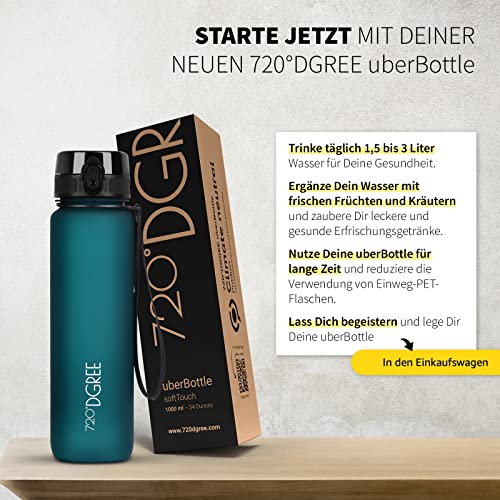 720°DGREE Trinkflasche “uberBottle“ softTouch +Sieb - 500ml - Auslaufsicher, BPA-Frei - Für Kinder, Schule, Sport… - Image 7