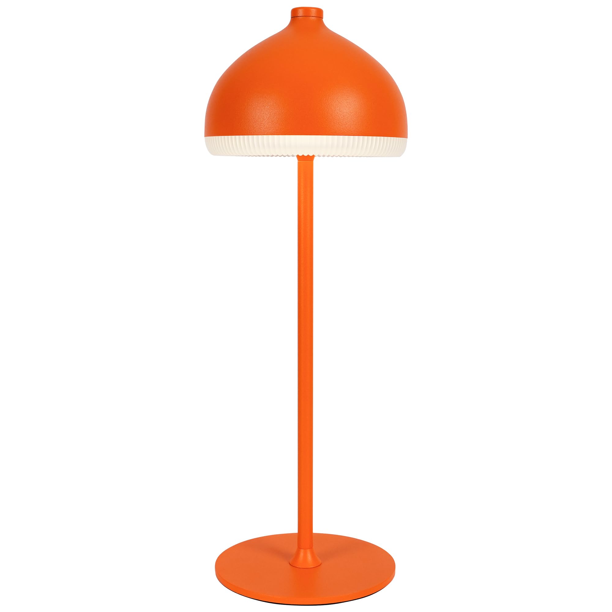 LuminexDesigns LED Table Lamp Wireless with Battery, Dimmable Touch Table Lamp, IP54 Splash-Proof, Vintage Bedside Lamp for Living Room, Balcony, Patio, Sunset, Orange | Per Touch Dimmable Battery Table Lamp, 5200mAh, 650g, 3000K-6000K  IP54, Bedside Lamp  Outdoor Table Lamp, Orange