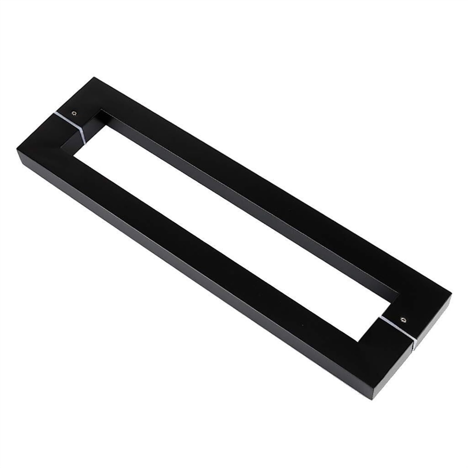 Poignée de porte en tube carré inox noir au design moderne et robuste