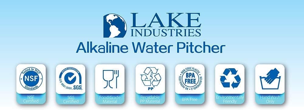 Alkaline Water Pitcher Cartridge Replacement | 150 liters/40 Gallon Capacity | Pure Clean Hydration | 4-Pack