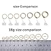 ORANGELOVE Gold Nose Rings 18 Gauge Cartilage Helix Tragus Daith Rook Earrings Piercing Jewelry Septum Clicker 7mm Nose Hoop Ring