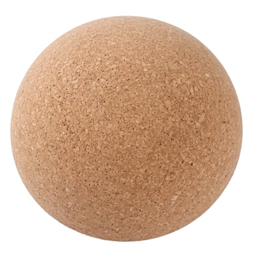 Striegro Media Bola de Equilibrio Antideslizante de 11, 8x3, 9 Pulgadas, Bloques de Yoga de Corcho Natural para Yoga y Fitness, 30 cm x 10 cm.