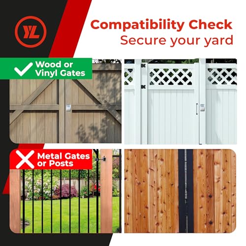 Image of Keyless Gate Lock - Secure Fence Lock and Latch - Strong Durable System XLS - Heavy Duty - 1-Pack