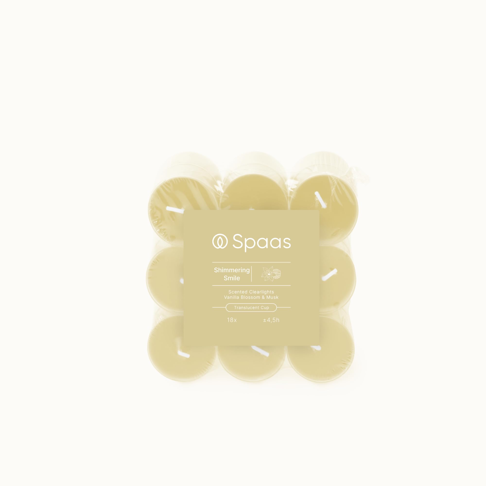 Spaas 144 Duftende Clearlights, 4.5 Stunden, Vanilleblüte und Moschus