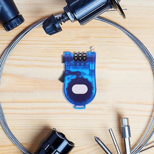 Candado Biometrico Azul para Bicicleta y Esquí miniatura 5