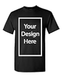 Add Your Own and Text Design Custom Personalized Adult T-Shirt Tee