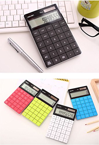 Electronic Desktop Calculator With 12-Digit Large Display, Solar And Button Dattery Dual Power Standard 12-Digit Big Display Handheld Function Desktop Calculator (Green 2) #TOP6