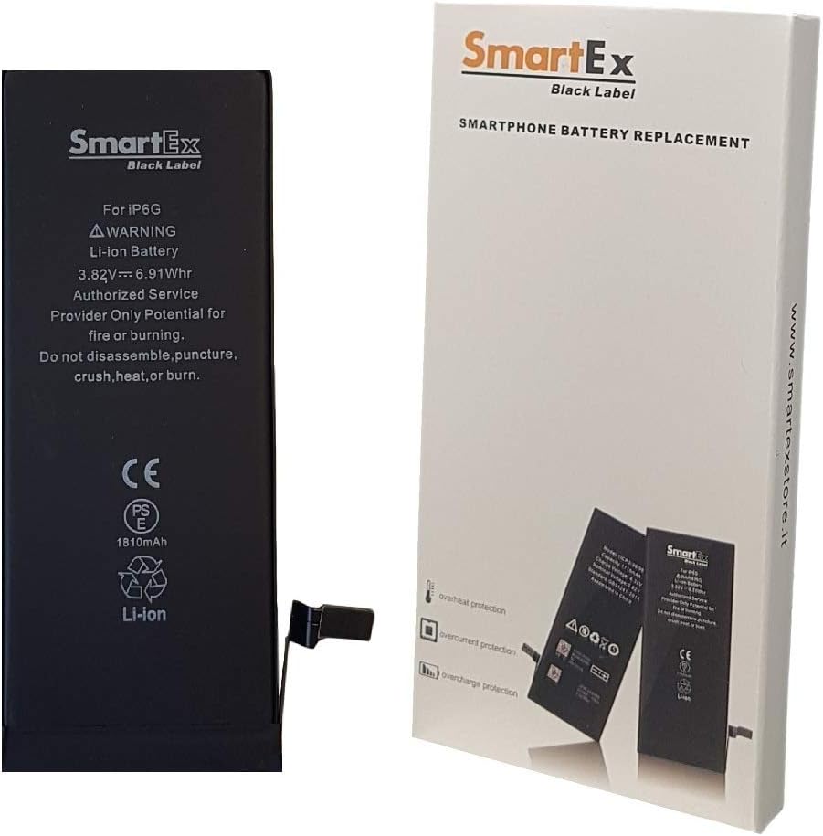 Smartex® Black Label Battery compatible with iPhone 6-1810 mAh | 2 Years Guarantee