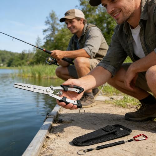 Pinces de pêche légères et outils de découpe précis pour pêcheur de carnassier