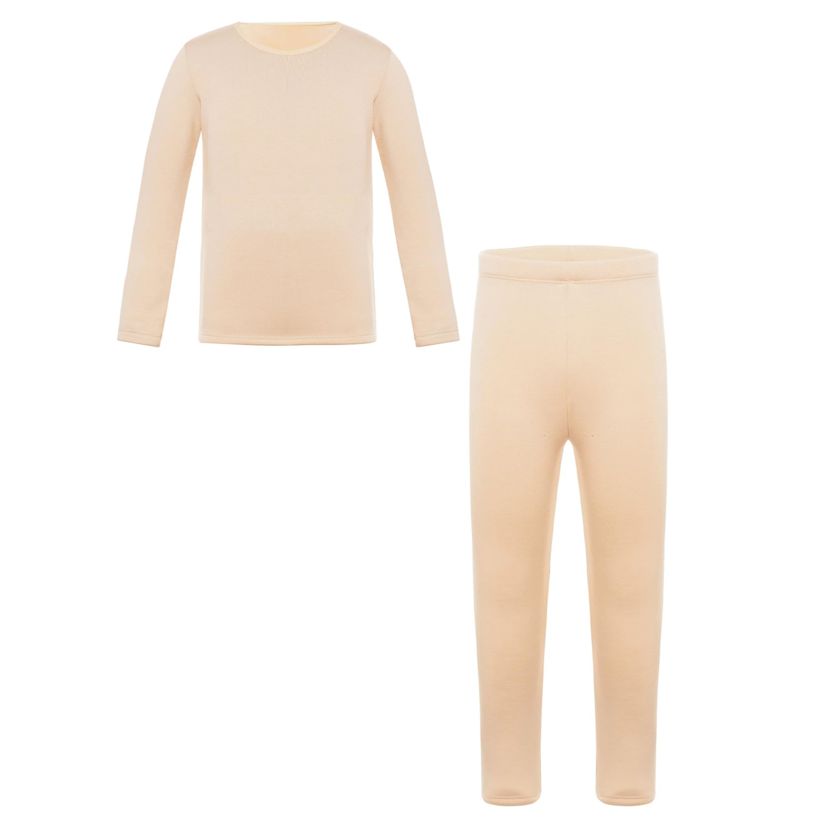 Enfant Fille sous-vêtement Thermique Polaire Chaud Ensemble Haut et Pantalon Tenue Sport Danse 3-16 Ans