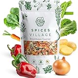 Spices Village Dried Vegetables, Dried Ramen Toppings, Less Carrots More Bell Pepppers, 6 oz, Non GMO, Kosher