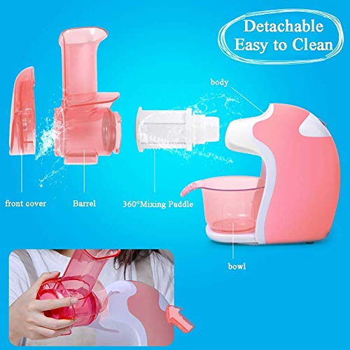 LLSS Automatische Haushalts-Eiscreme-Maschine, Softeis, Gefrorene Frucht-Sorbet-Maschine, DIY-Eismaschine für Kinder – Bild 4