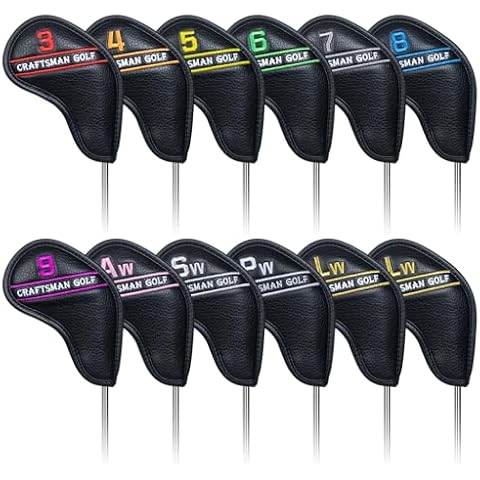 Craftsman Golf 12-Piece Magnetic Iron Headcovers Cover