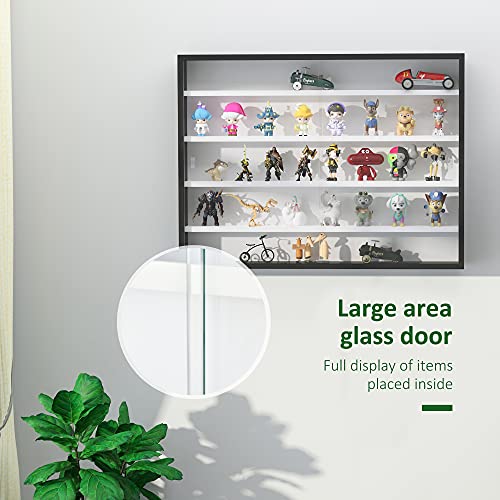 5Tier Wall Display Shelf Unit w/ 4 Adjustable Shelves