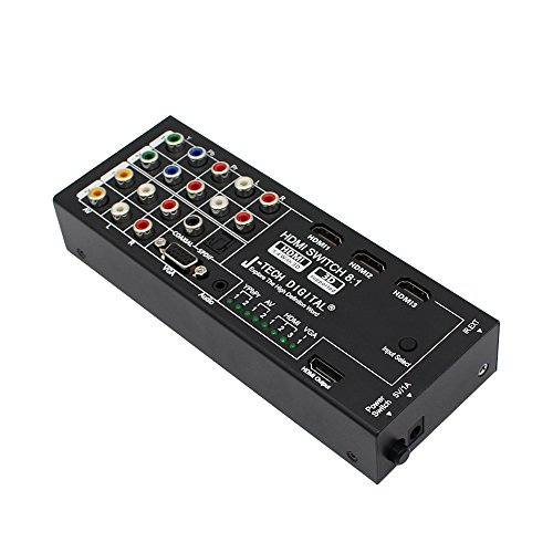 Extracteur audio HDMI J-Tech Digital multifonction 8 entrées 1 sortie commutateur surround 3D