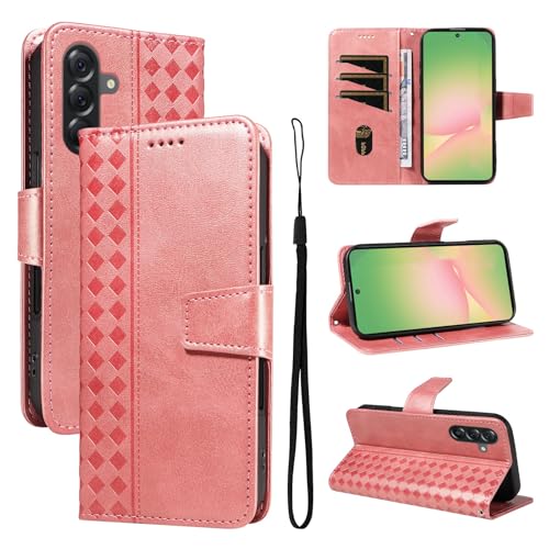 Housse Samsung Galaxy A26 5G or rose chic pour sorties et transport sécurisé