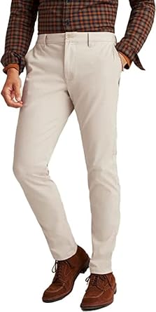 Bonobos Mens Slim Stretch Washed Chino 2.0 Pants Oat Milk, 34