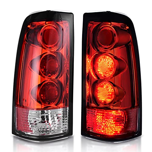 Dwvo Tail Lights Assembly Compatible With 1999 2000 2001 2002 Chevy Silverado 1500 2500/01 02 Chevy Silverado 3500/1999-2003 Gmc Sierra 1500 2500 3500 Tail Lights Replacement Tail Lamps #TOP19